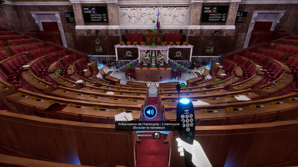 скриншот Visite virtuelle de l'Assemblée nationale 4