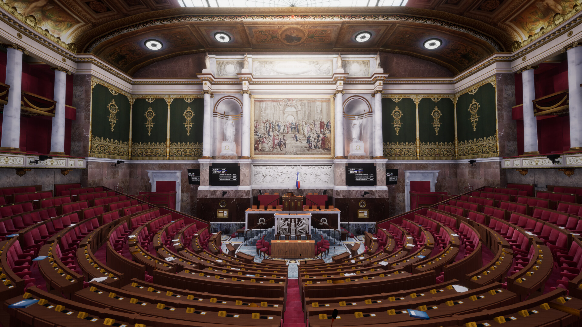 Visite virtuelle de l'Assemblée nationale