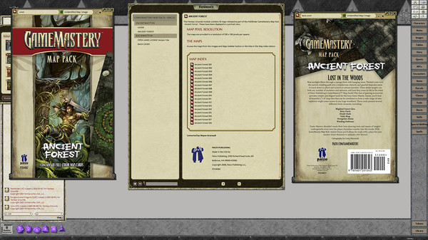 Fantasy Grounds - Pathfinder RPG - GameMaster Map Pack - Ancient Forest