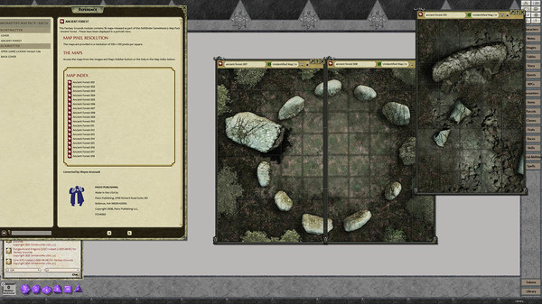 скриншот Fantasy Grounds - Pathfinder RPG - GameMaster Map Pack - Ancient Forest 0