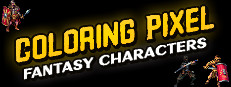 Coloring Pixel - Fantasy Characters