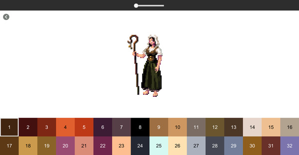 скриншот Coloring Pixel - Fantasy Characters 0