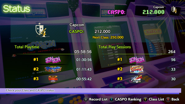 Capcom Arcade 2nd Stadium capture d'écran