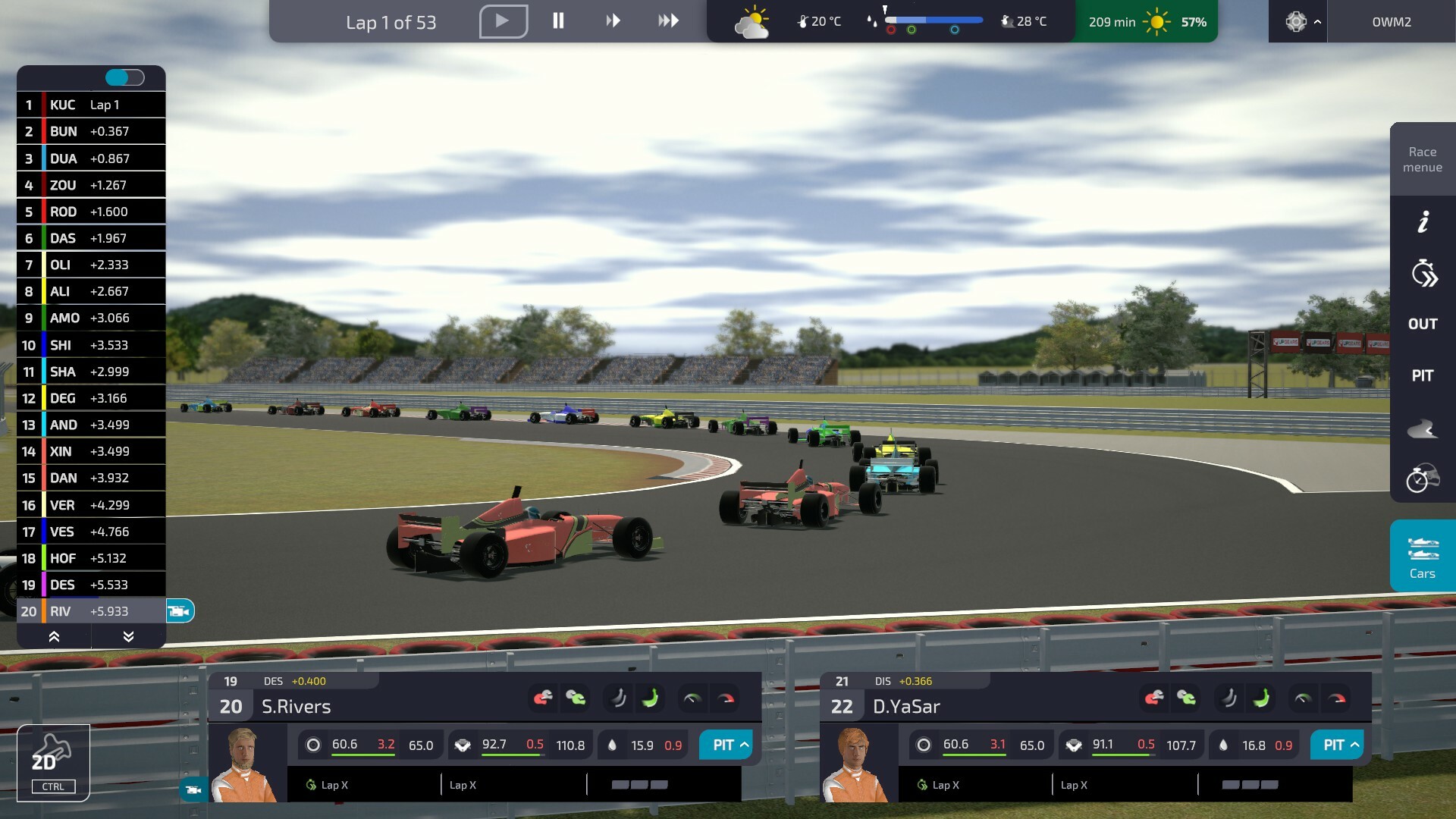 Open Wheel Manager 2 screenshot 1