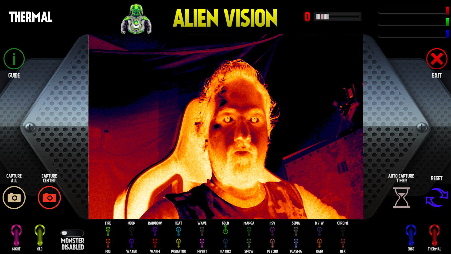 Jeu alien vision