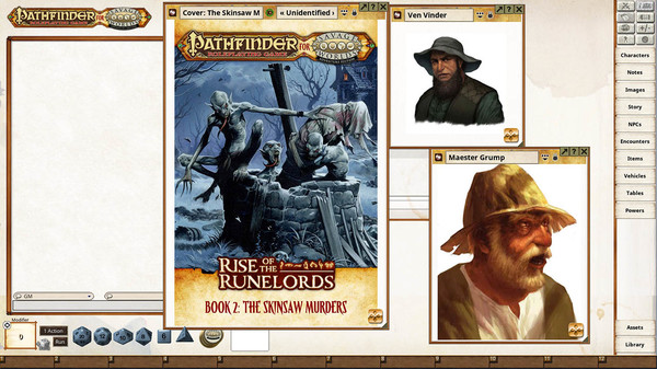 скриншот Fantasy Grounds - Pathfinder(R) for Savage Worlds: Rise of the Runelords! Book 2 - The Skinsaw Murders 4