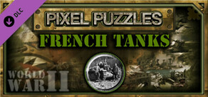 Pixel Puzzles WW2 Jigsaw - Pack: French Tanks