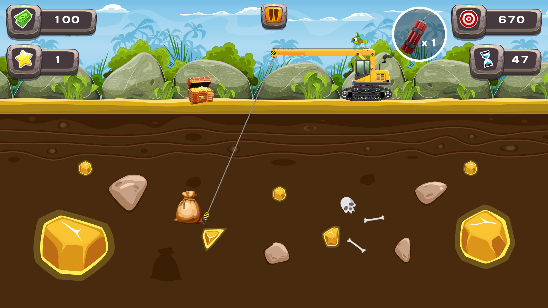 GOLD MINER HD online game