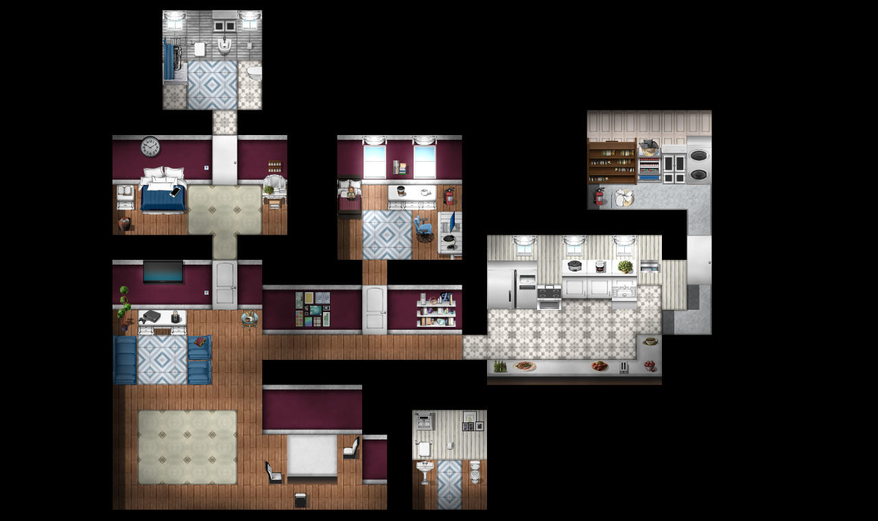 RPG Maker MV - KR Urban Modern Tileset - Interiors #4