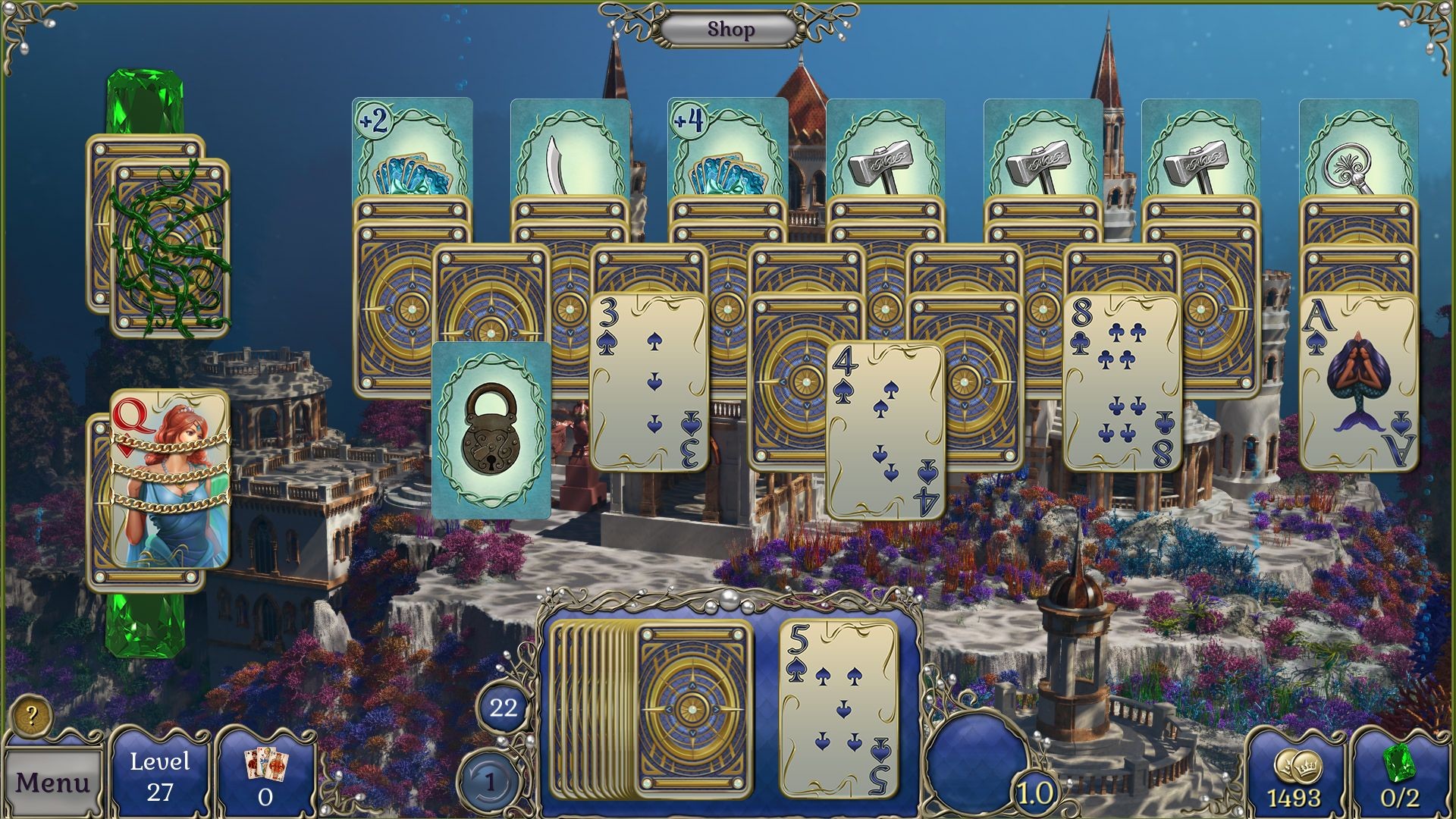 Jewel Match Atlantis Solitaire 3 - Collector's Edition screenshot 1