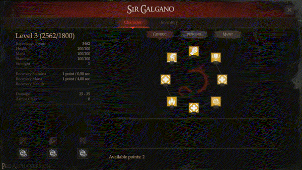 PRESENTATION - Sir Galgano - A Medieval Tale 7 2023 03 07 skill GIF | RPG Jeuxvidéo
