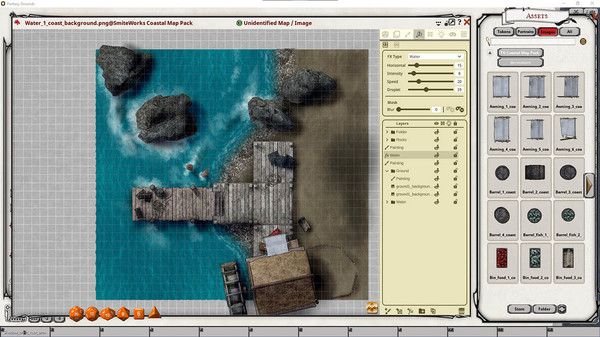 скриншот Fantasy Grounds - FG Coastal Map pack 1