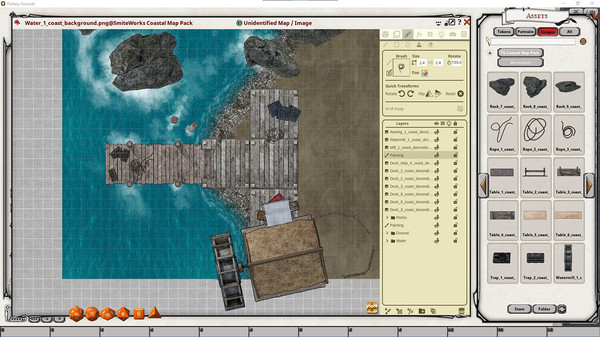 скриншот Fantasy Grounds - FG Coastal Map pack 2