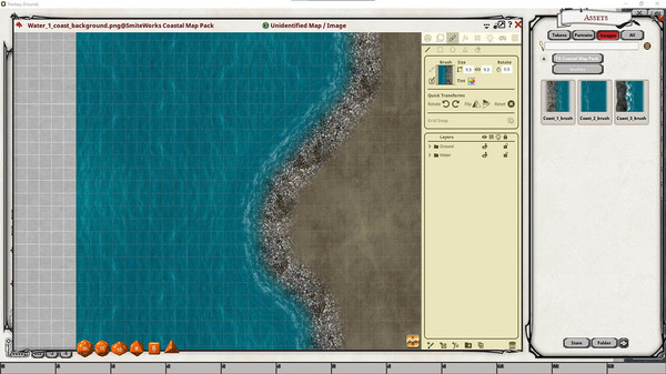 скриншот Fantasy Grounds - FG Coastal Map pack 0