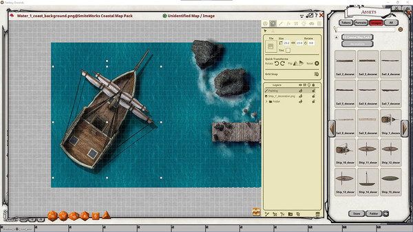 скриншот Fantasy Grounds - FG Coastal Map Pack 2 0