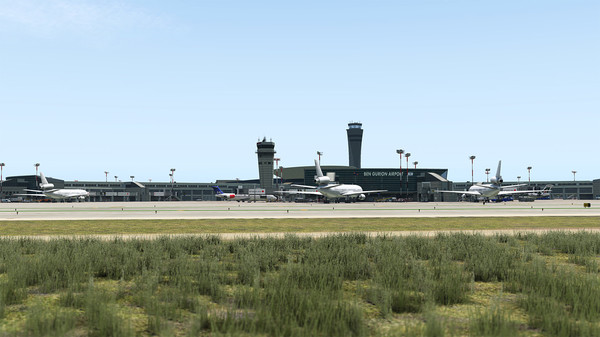 скриншот X-Plane 11 - Add-on: Aerosoft - Airport Ben Gurion 3