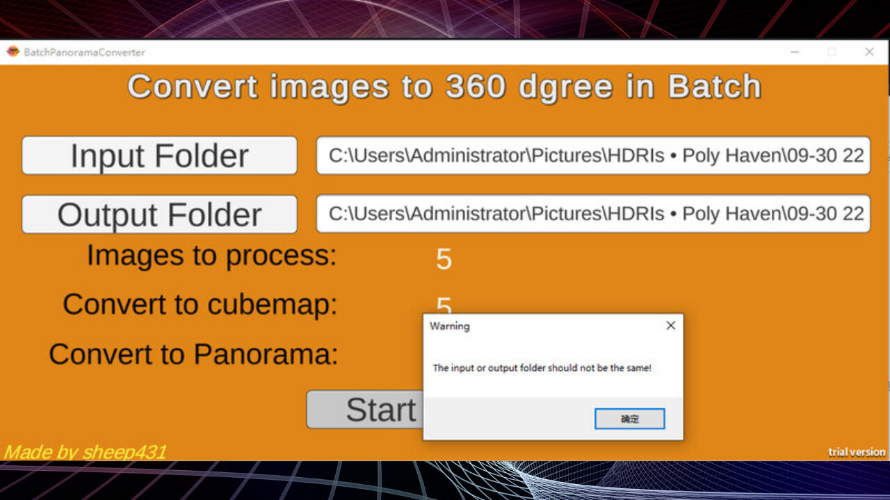 Batch Panorama Converter PC gameplay screenshot 2 of 5