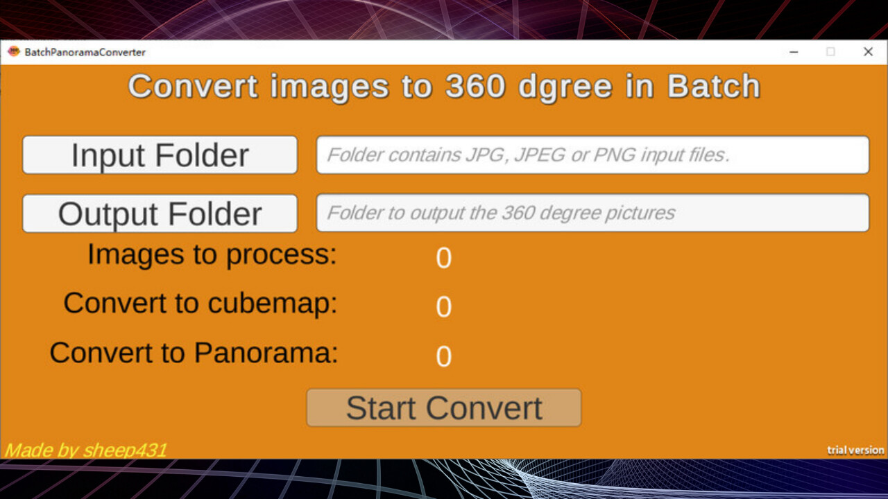 Batch Panorama Converter PC gameplay screenshot 1 of 5