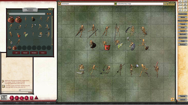 скриншот Fantasy Grounds - Skeleton Horde - Token Pack 1