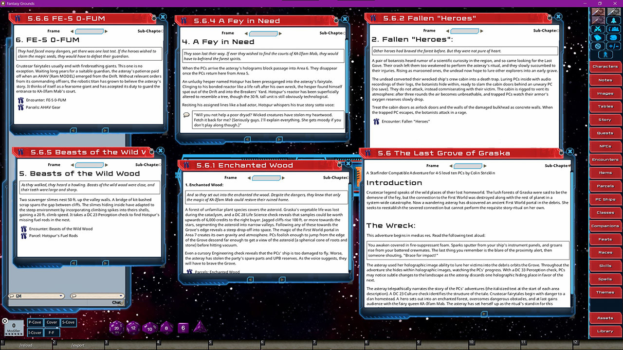 Star System Set: Frentellis Prime (FULL SET) for Fantasy Grounds