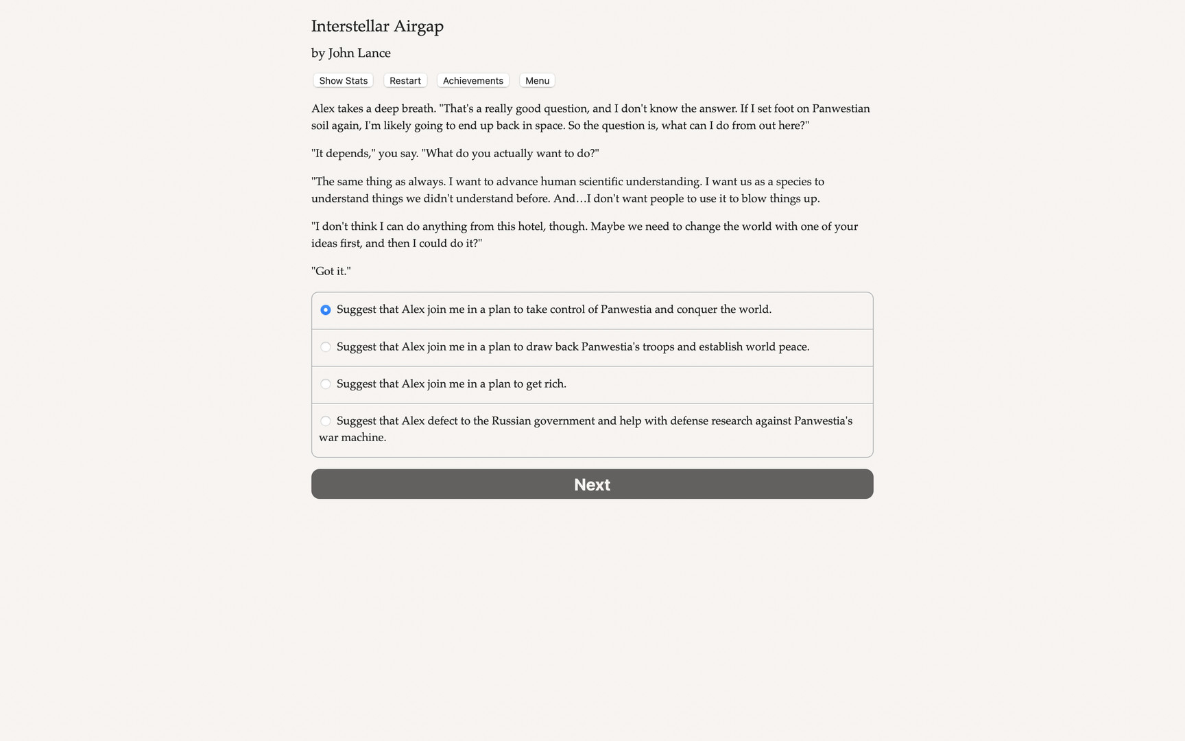 Interstellar Airgap Demo #5