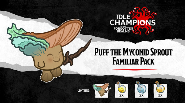 скриншот Idle Champions - Puff the Myconid Sprout Familiar Pack 0