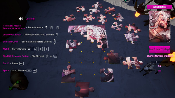 скриншот Anime Fantasy Jigsaw Puzzle 3D 0