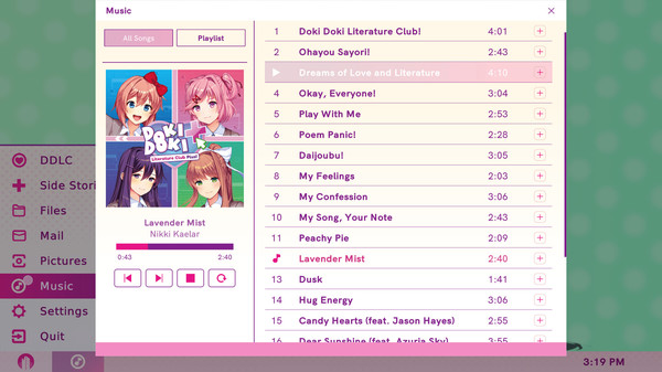 скриншот Doki Doki Literature Club Plus! Soundtrack 3
