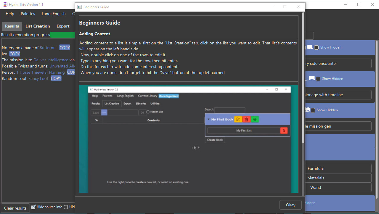 Hydra Lists: Roll Table Maker #7