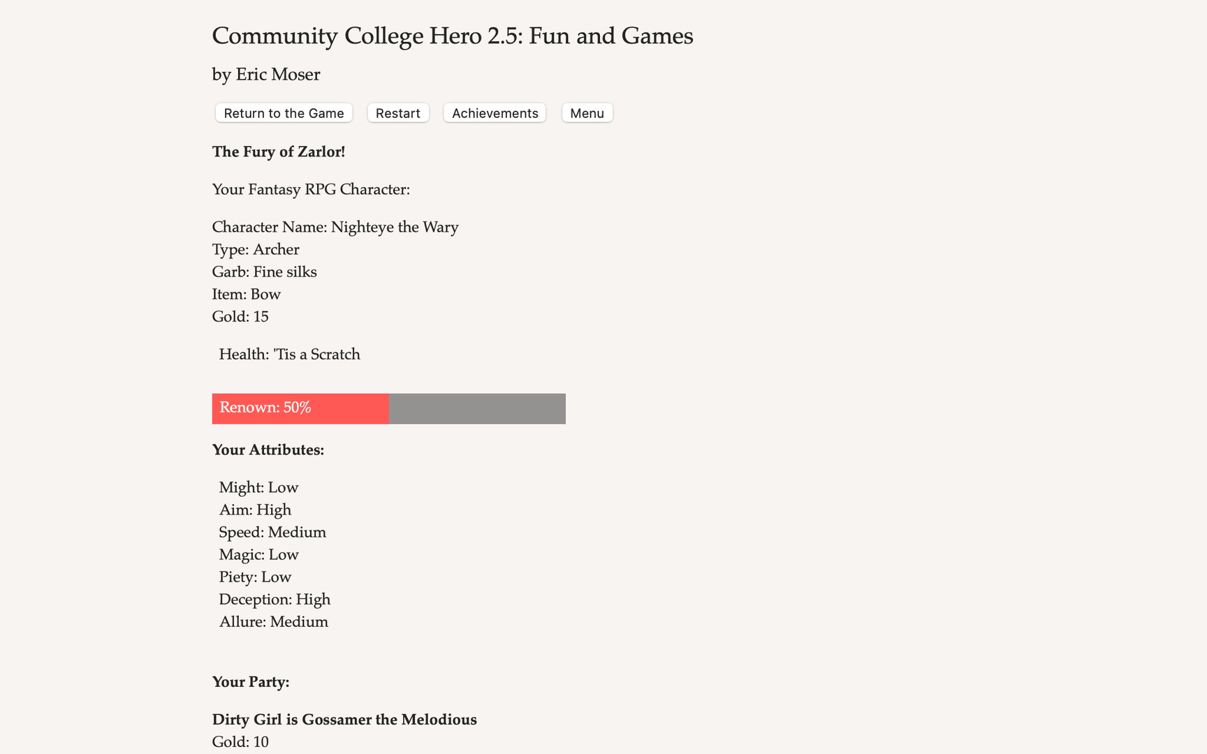 Community College Hero: Fun and Games #4