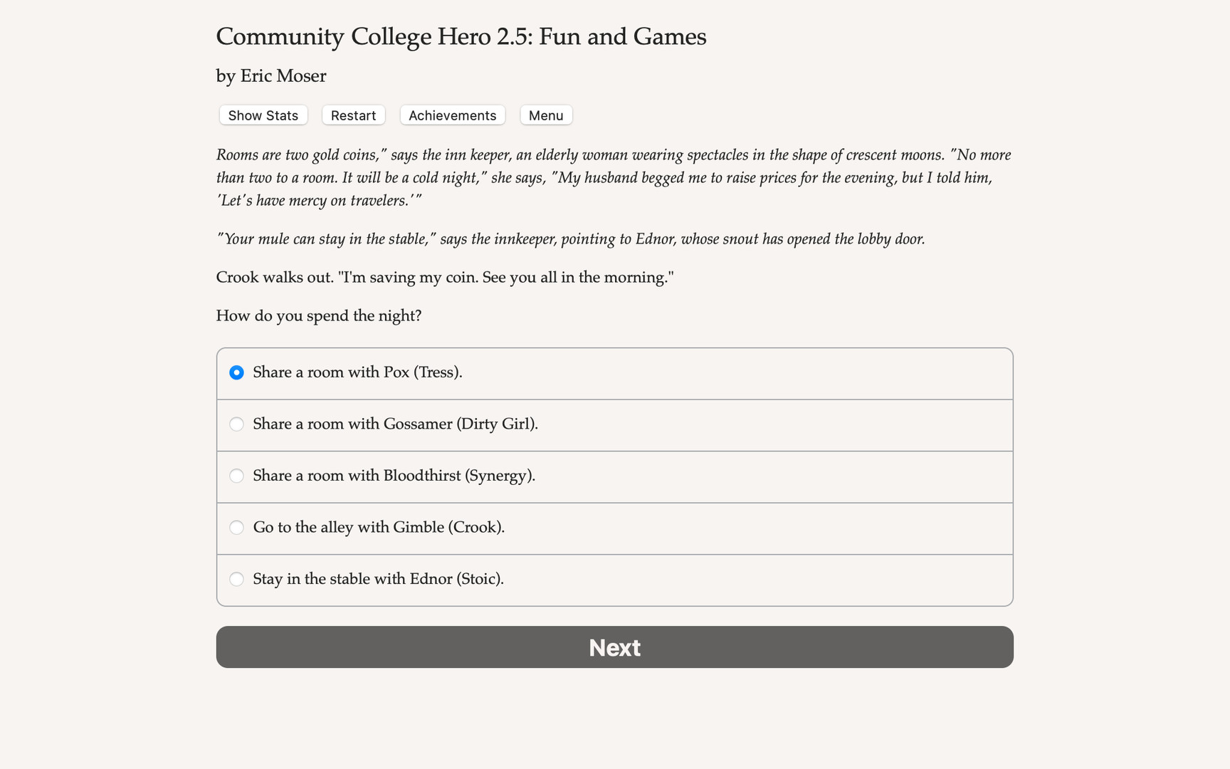 Community College Hero: Fun and Games Demo #4