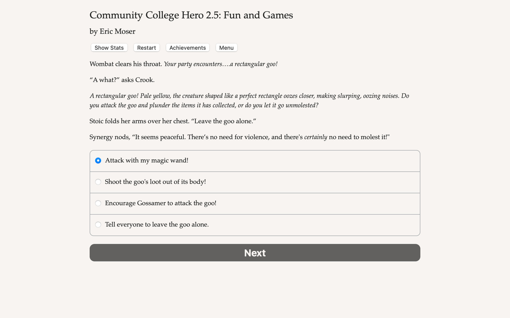Community College Hero: Fun and Games Demo #2