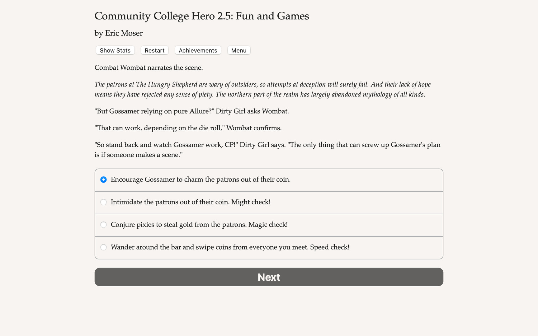 Community College Hero: Fun and Games Demo #0