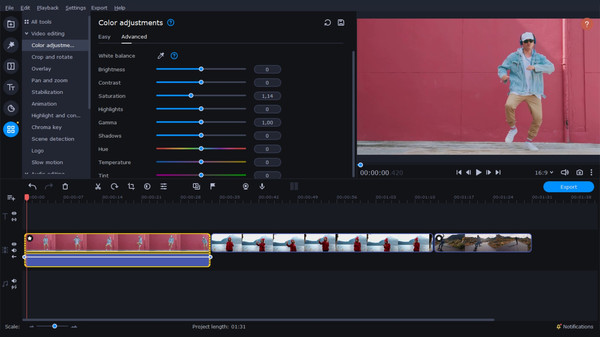 скриншот Movavi Video Editor Plus 2022 1