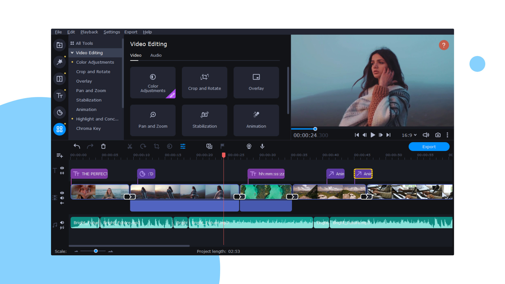 Movavi Video Suite 2022 - Video Making Software: Video Editor Plus, Screen Recorder and Video Converter Premium screenshot screenshot 3