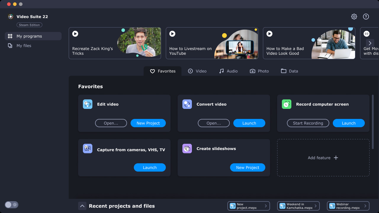 Movavi Video Suite 2022 - Video Making Software: Video Editor Plus, Screen Recorder and Video Converter Premium screenshot screenshot 1