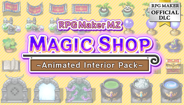 Save 30% on RPG Maker MZ - Magic Shop Animated Interior Pack on Steam