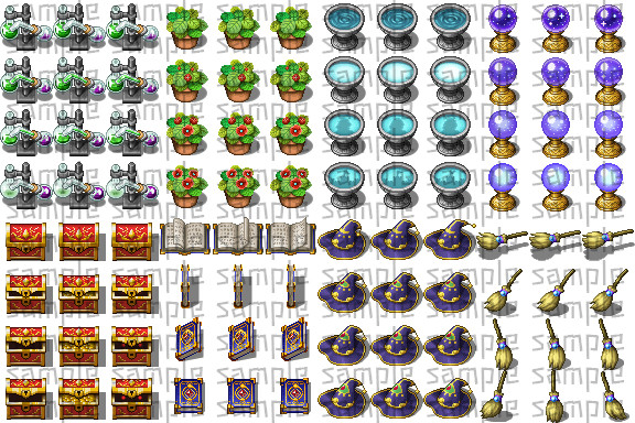 RPG Maker MZ - Magic Shop Animated Interior Pack #4