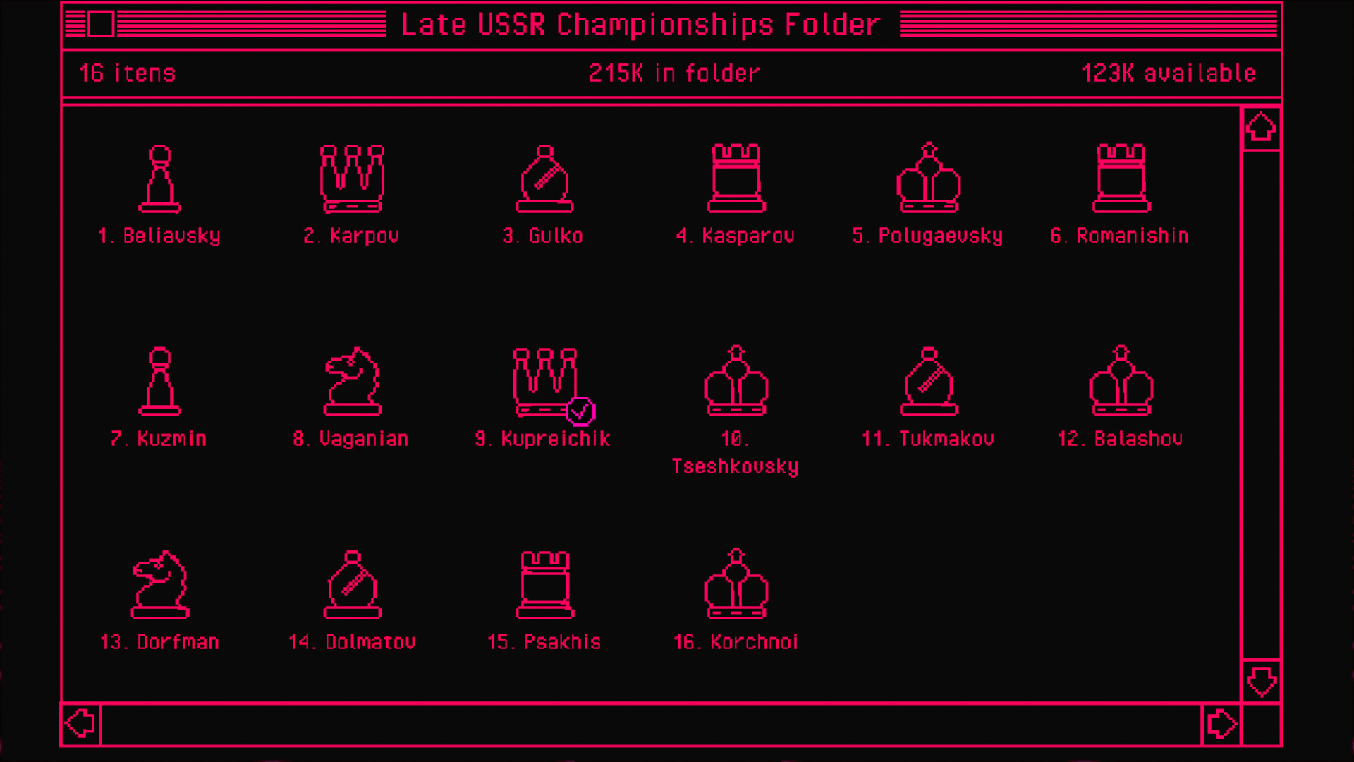 BOT.vinnik Chess: Late USSR Championships, PC Mac Steam Game