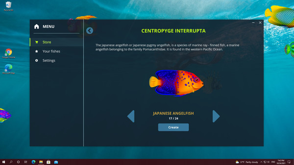 скриншот Virtual Aquarium - Overlay Desktop Game 4