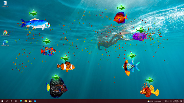 скриншот Virtual Aquarium - Overlay Desktop Game 2