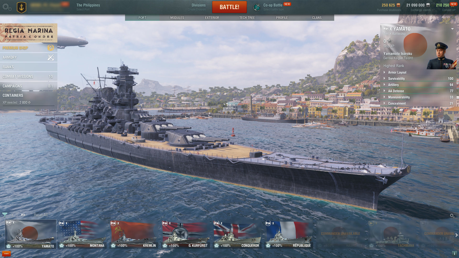 World of Warships — Doubloons & Camo Pack #0