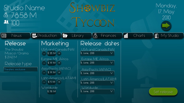 скриншот Showbiz Tycoon 5