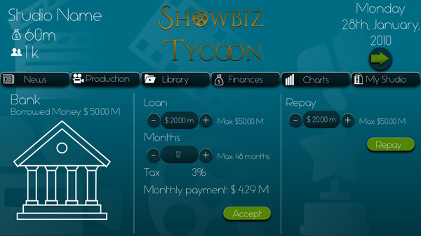 скриншот Showbiz Tycoon 1