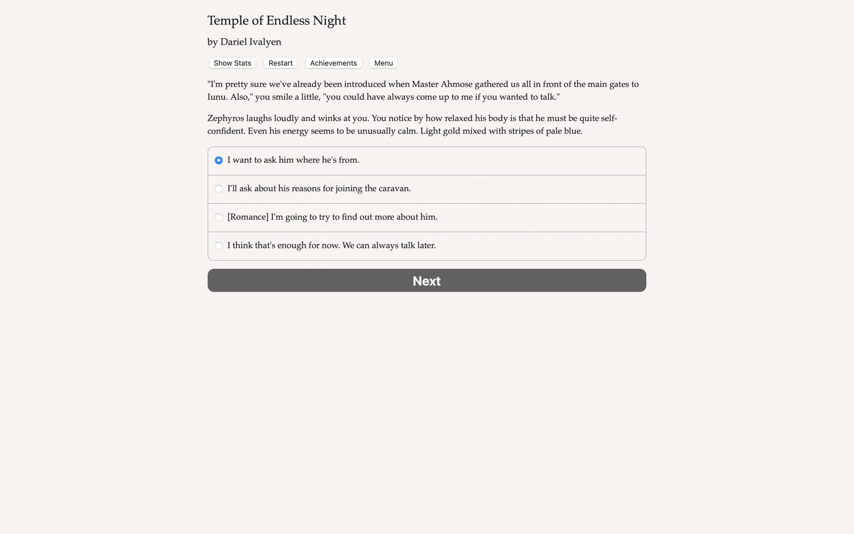 Temple of Endless Night Demo #2