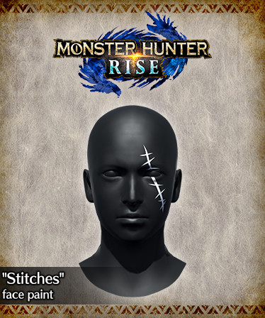 MONSTER HUNTER RISE - "Stitches" face paint