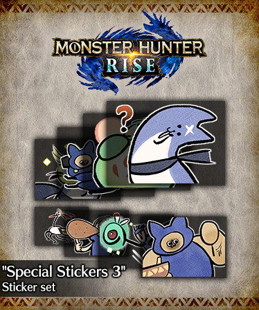 MONSTER HUNTER RISE - "Special Stickers 3" Sticker set
