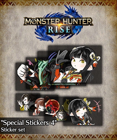 MONSTER HUNTER RISE - "Special Stickers 4" Sticker set