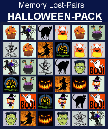 Memory Lost-Pairs - Halloween Pack