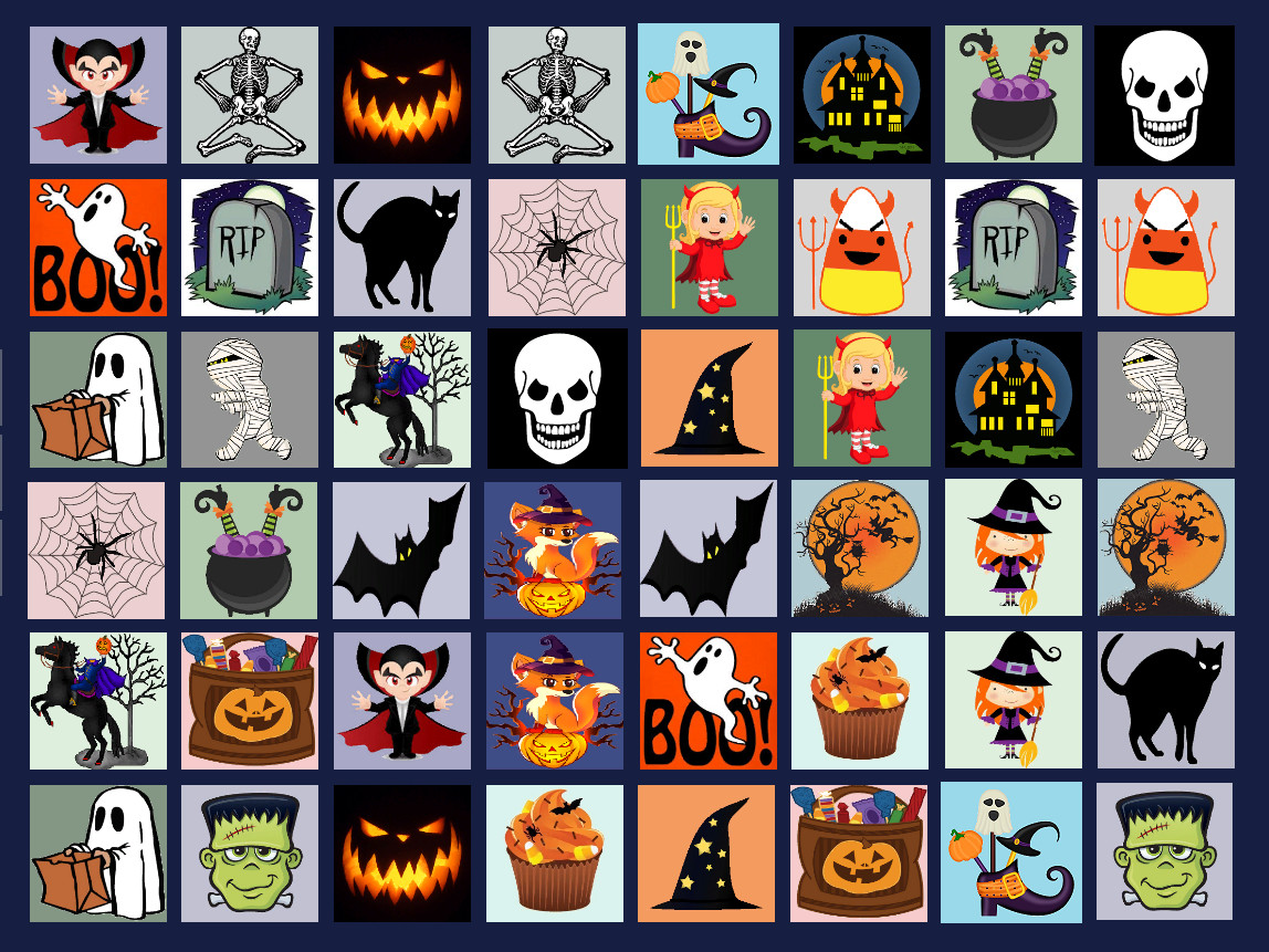 Memory Lost-Pairs - Halloween Pack #4